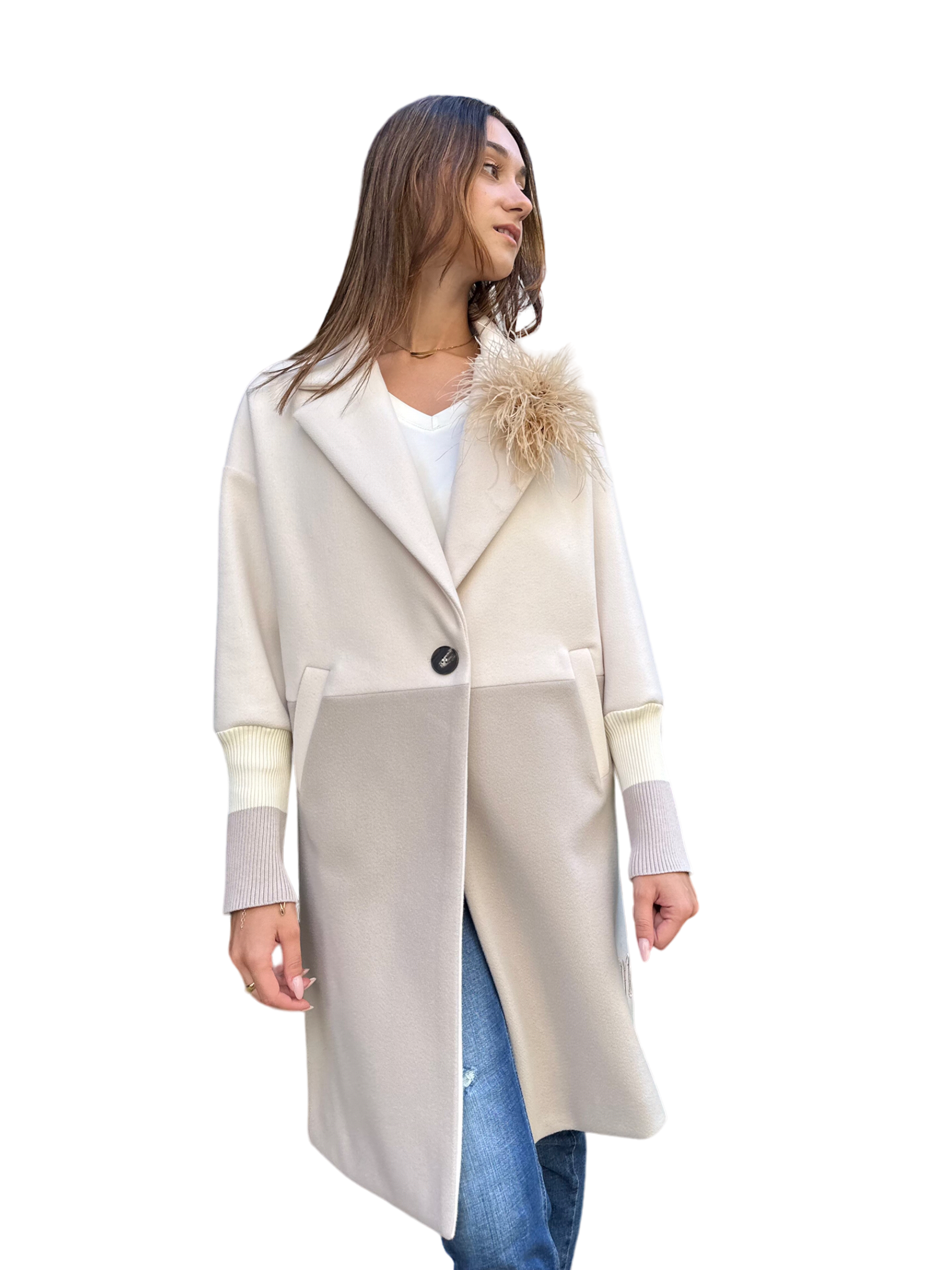 Maryley butter/ light grey jacket