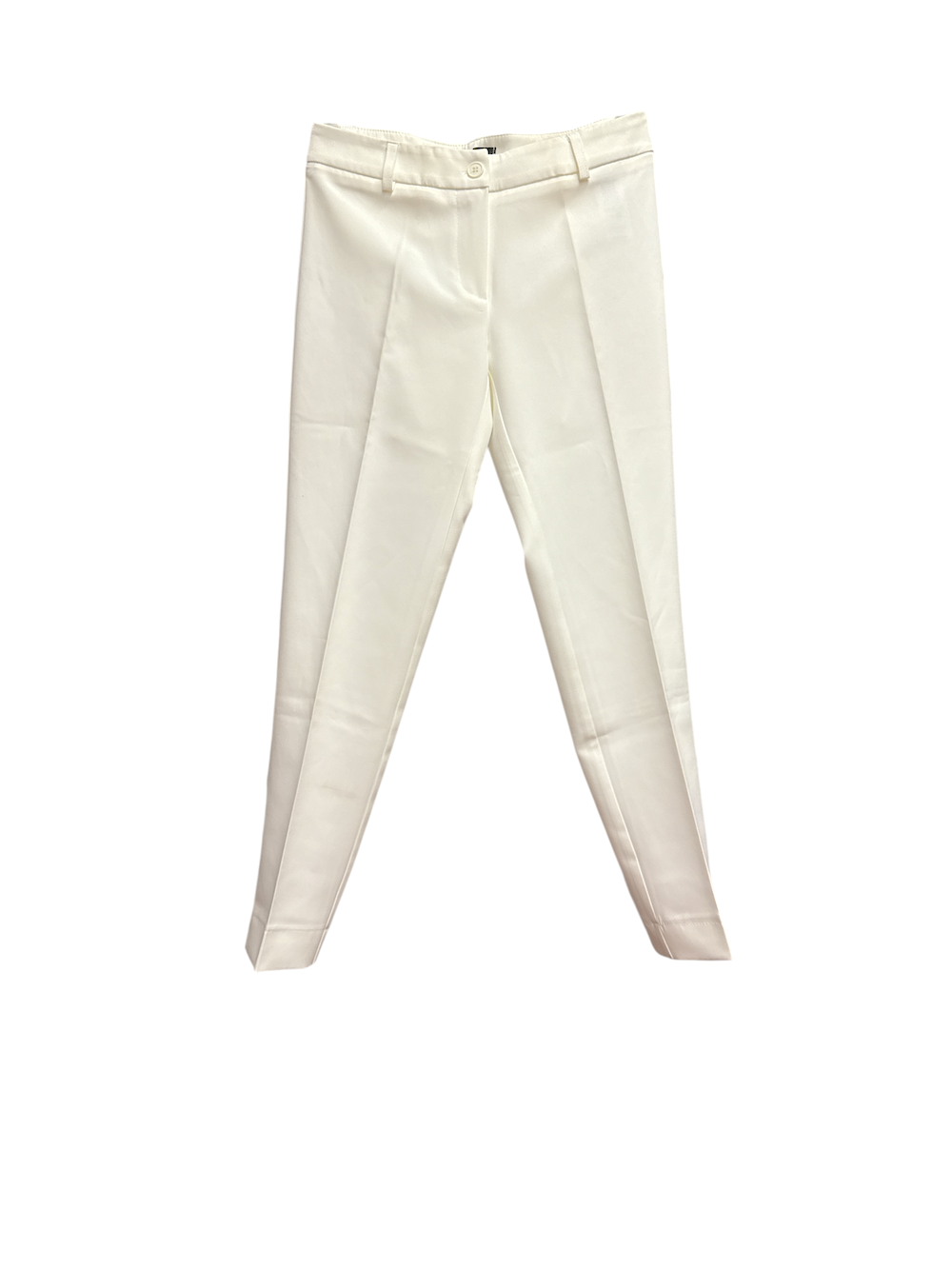 Maryley weiße schmal geschnittene Hose