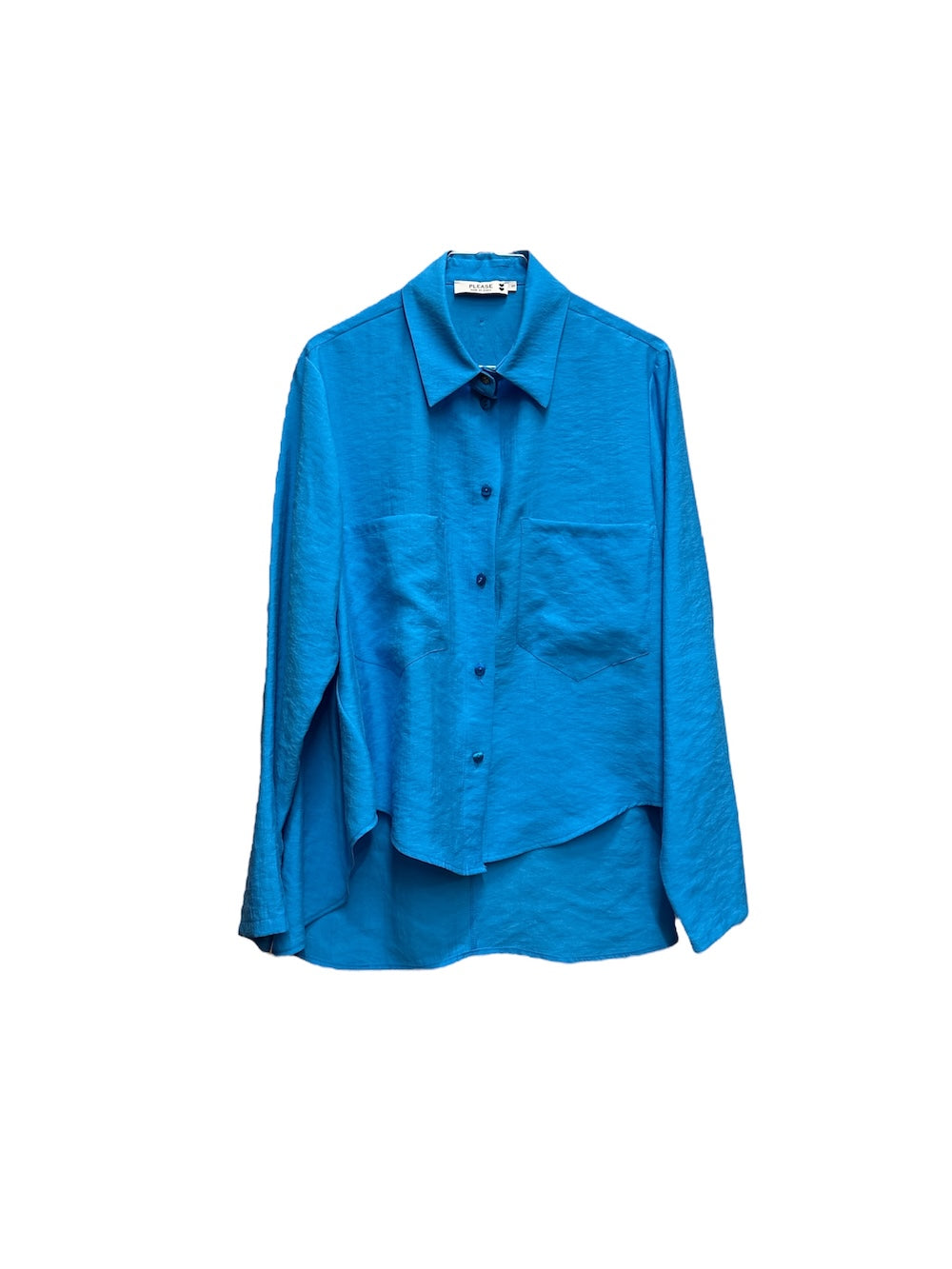 Please turquoise shirt