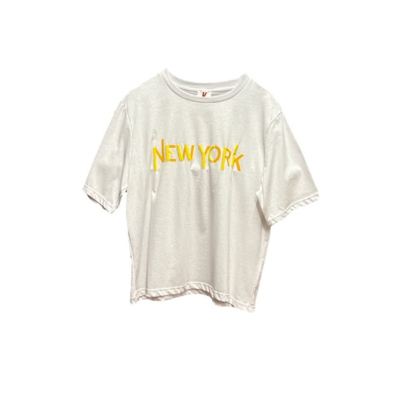 Kontatto white yellow t-shirt