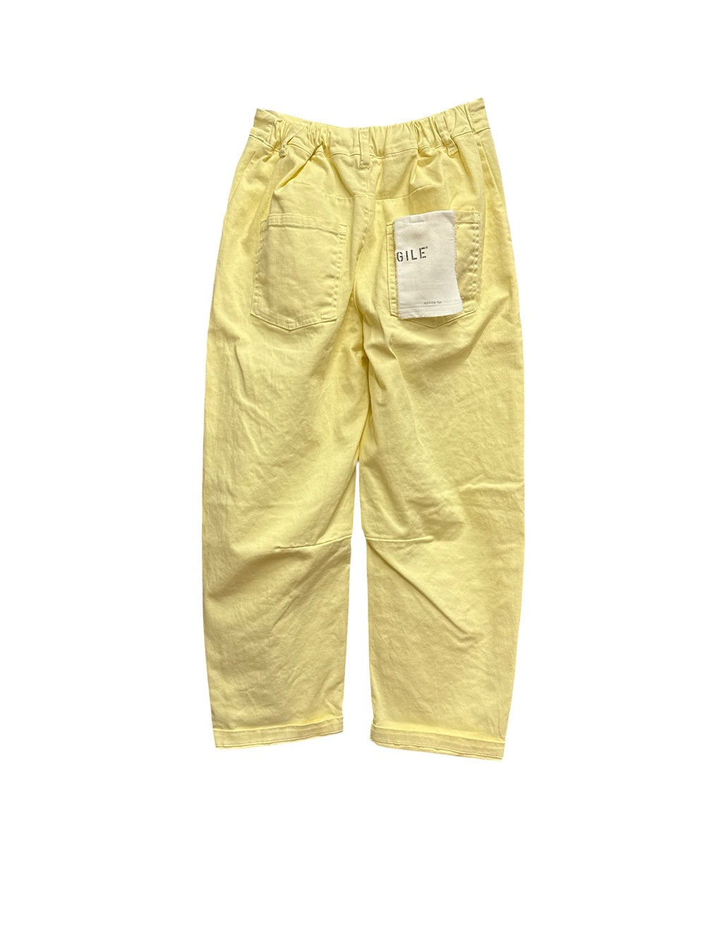 Gold fragile yellow pants