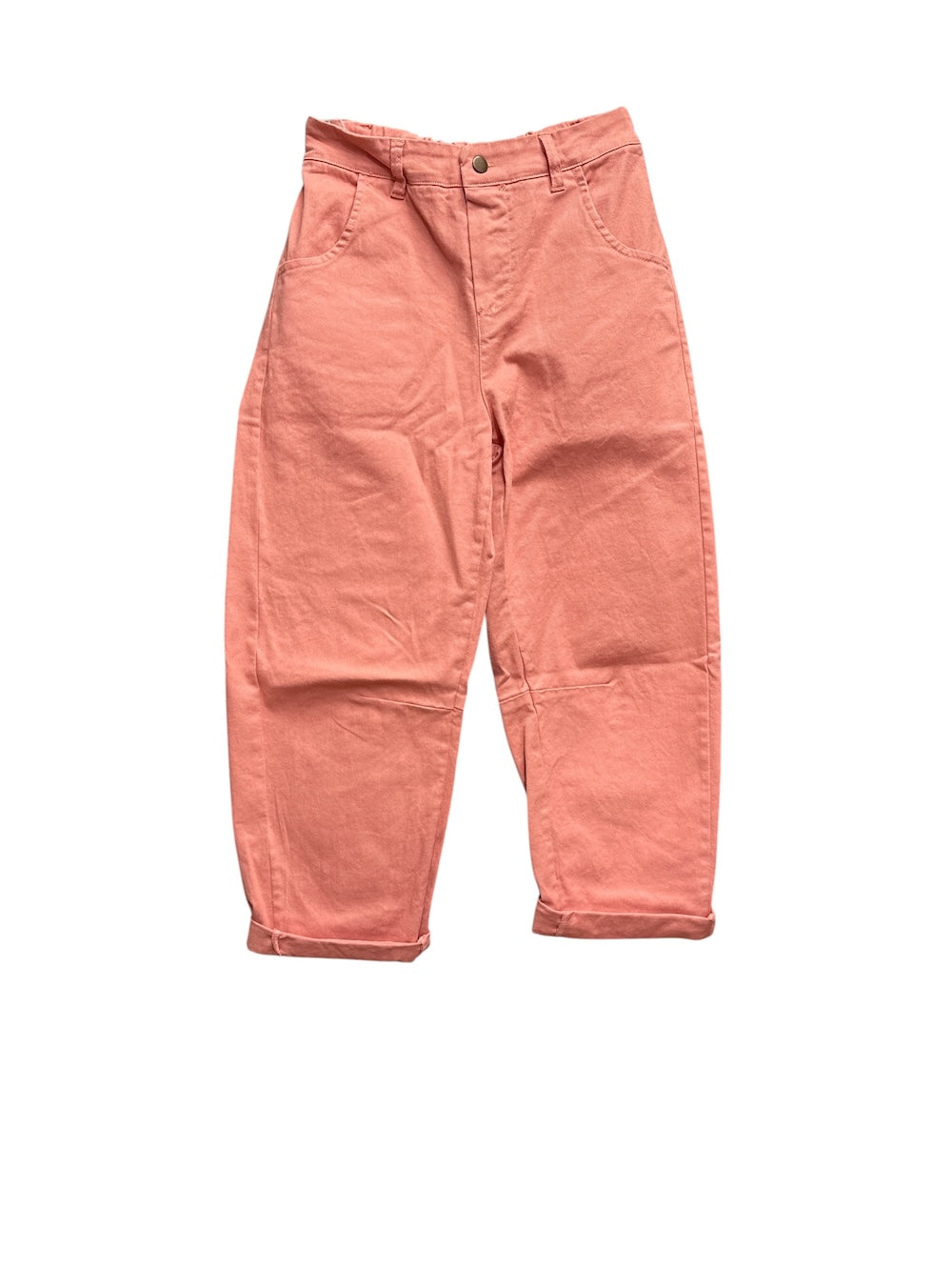 Gold fragile pink pants