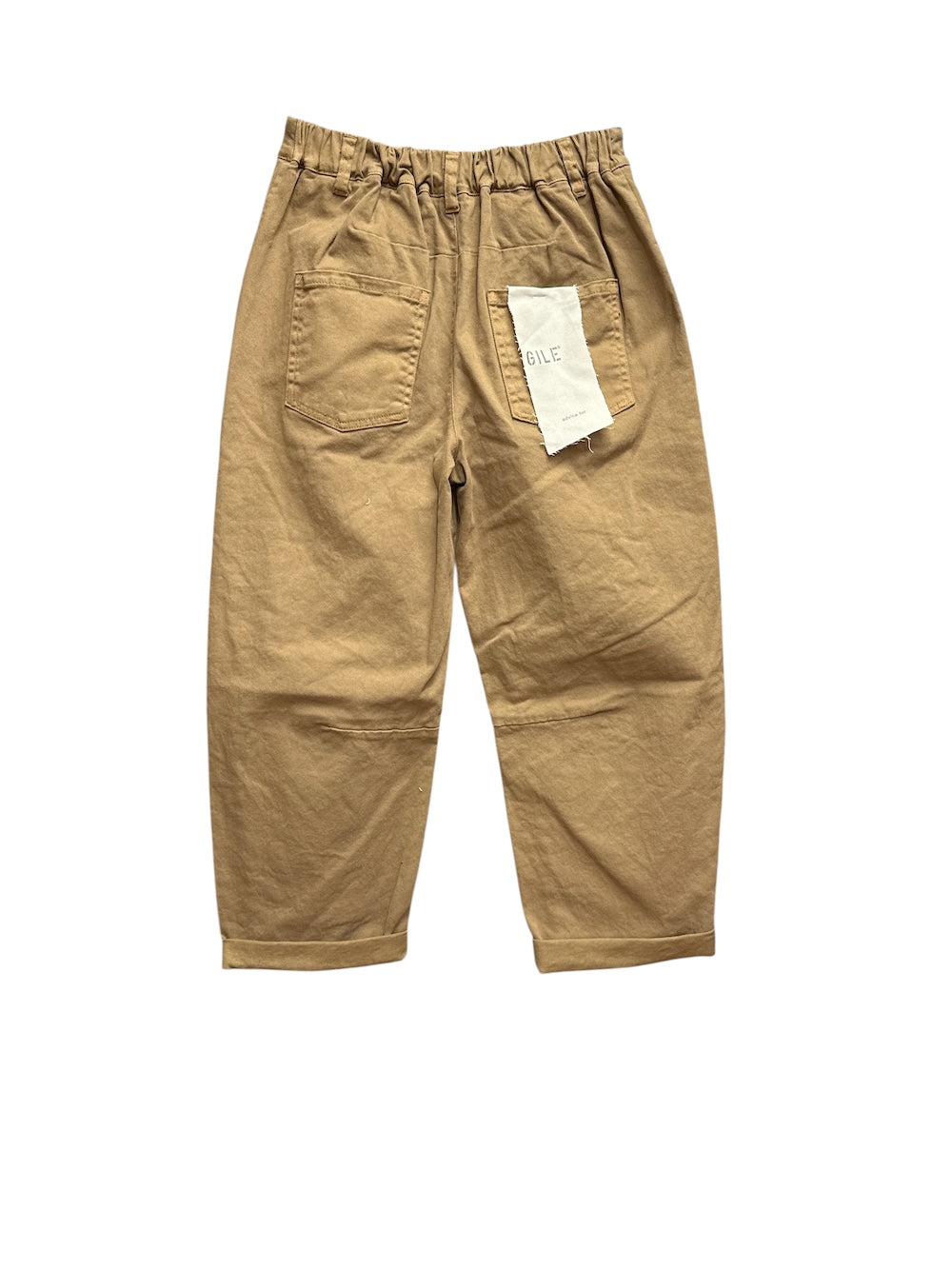 Gold fragile camel pants