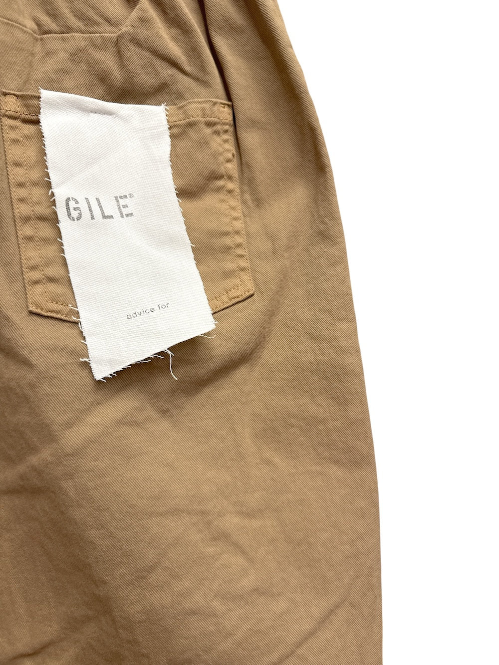 Gold fragile camel pants