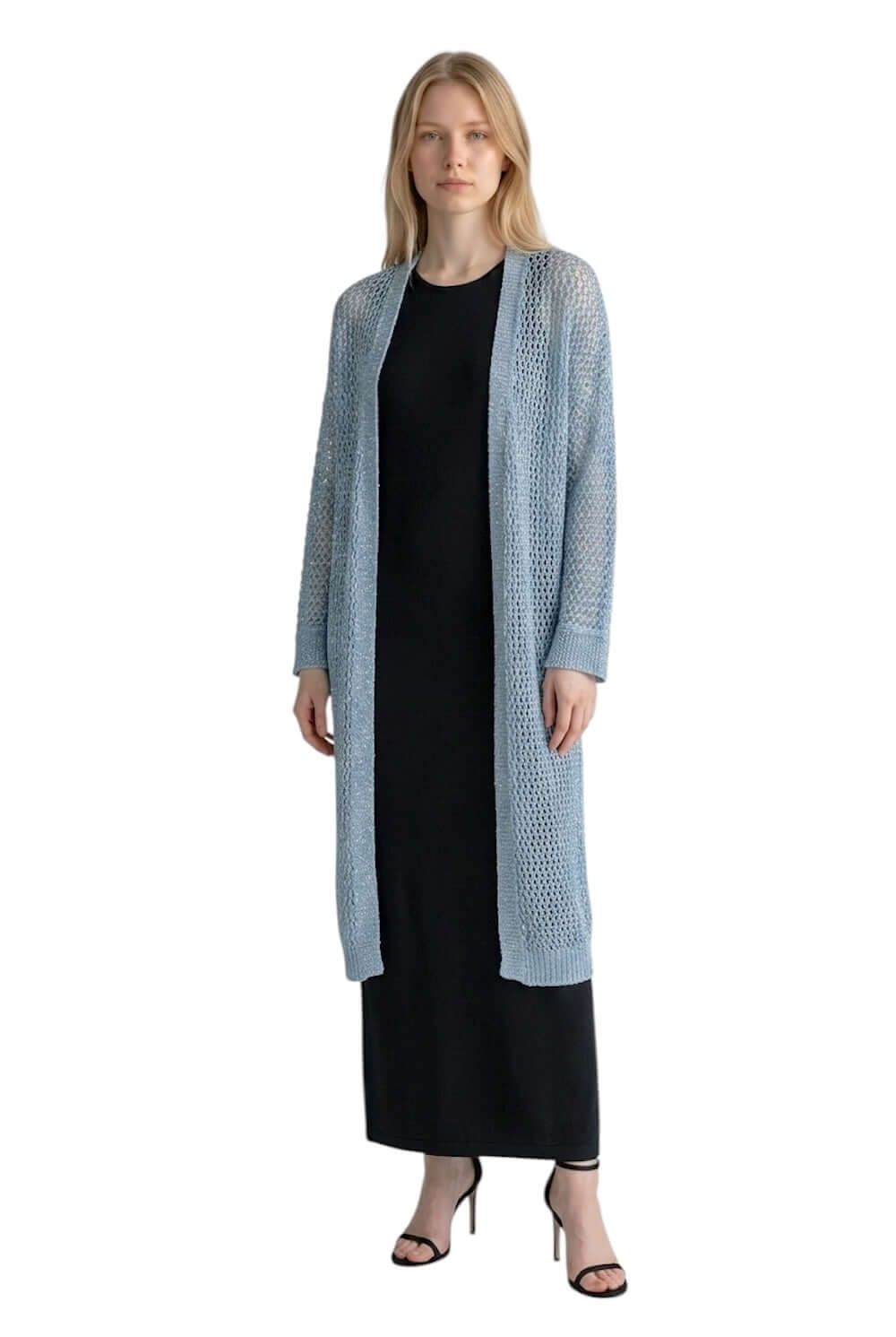 Le îls light blue long cardigan