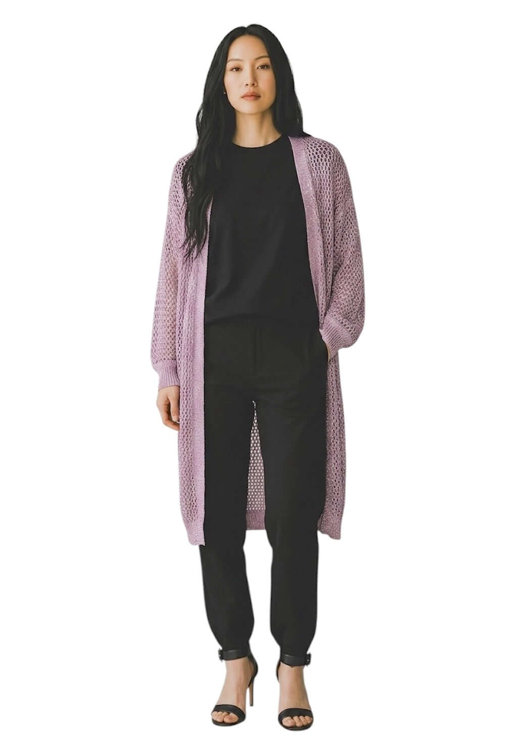Le îls pink long cardigan