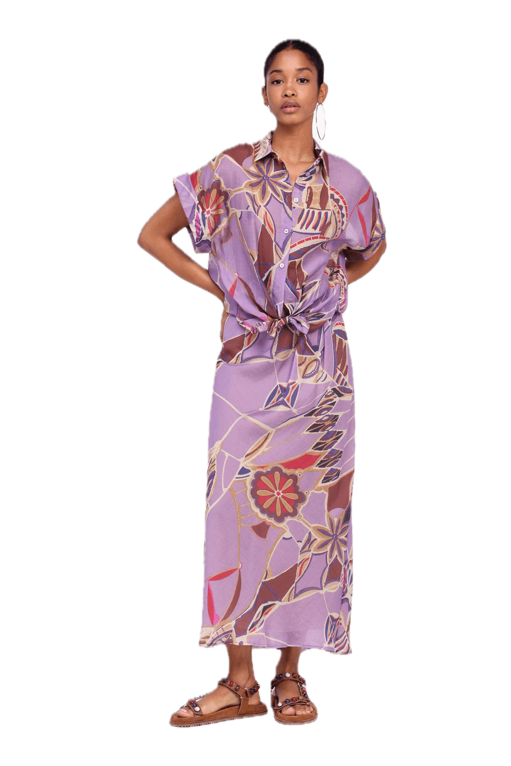 Dixie lilac skirt