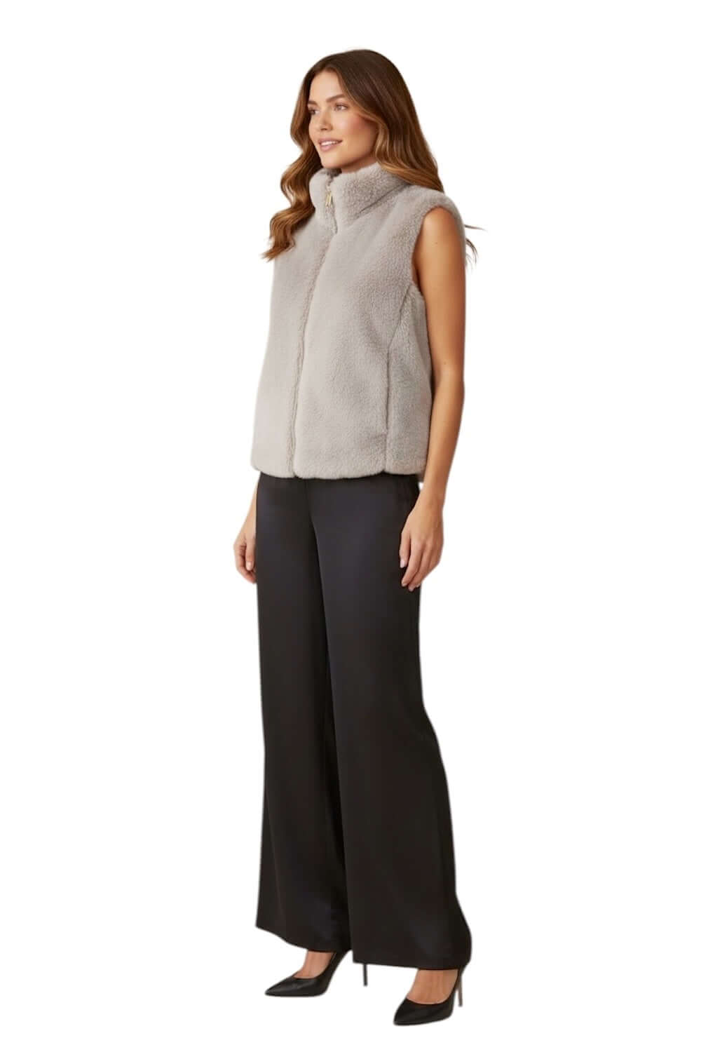 Gilet reversibile beige Susy Mix