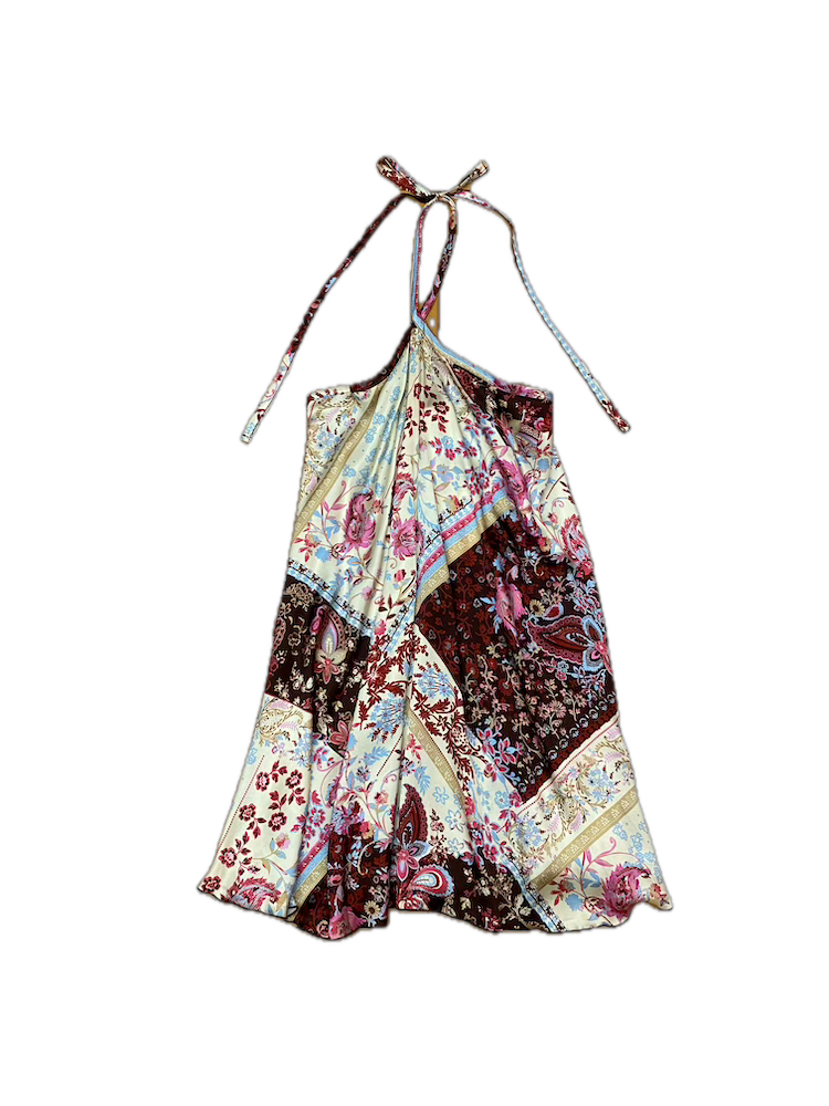 Kontatto patch flowers short dress