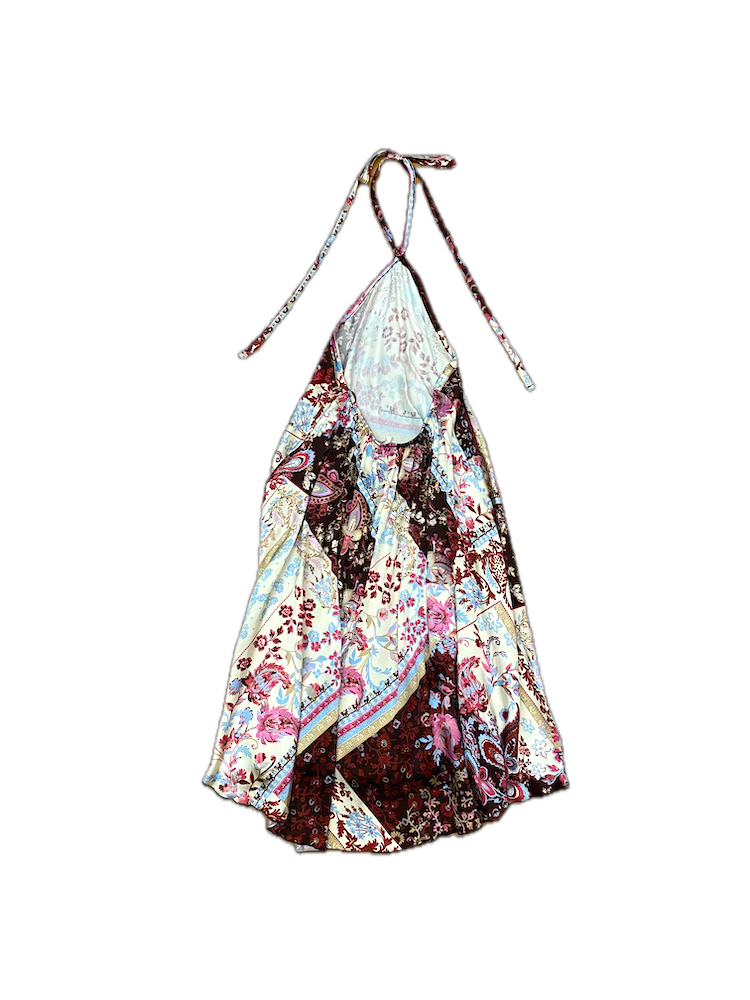 Kontatto patch flowers short dress