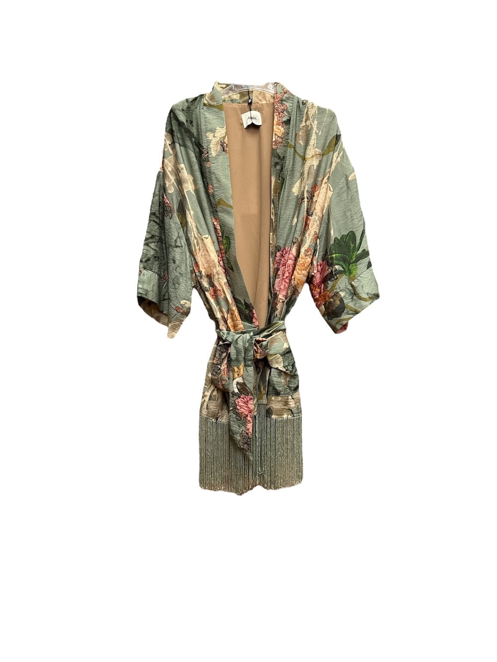 Dixie green kimono jacket