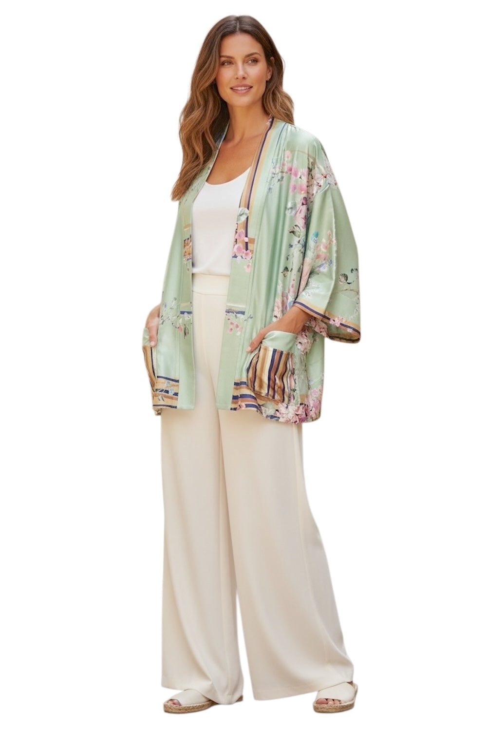 Dixie multicolor kimono jacket