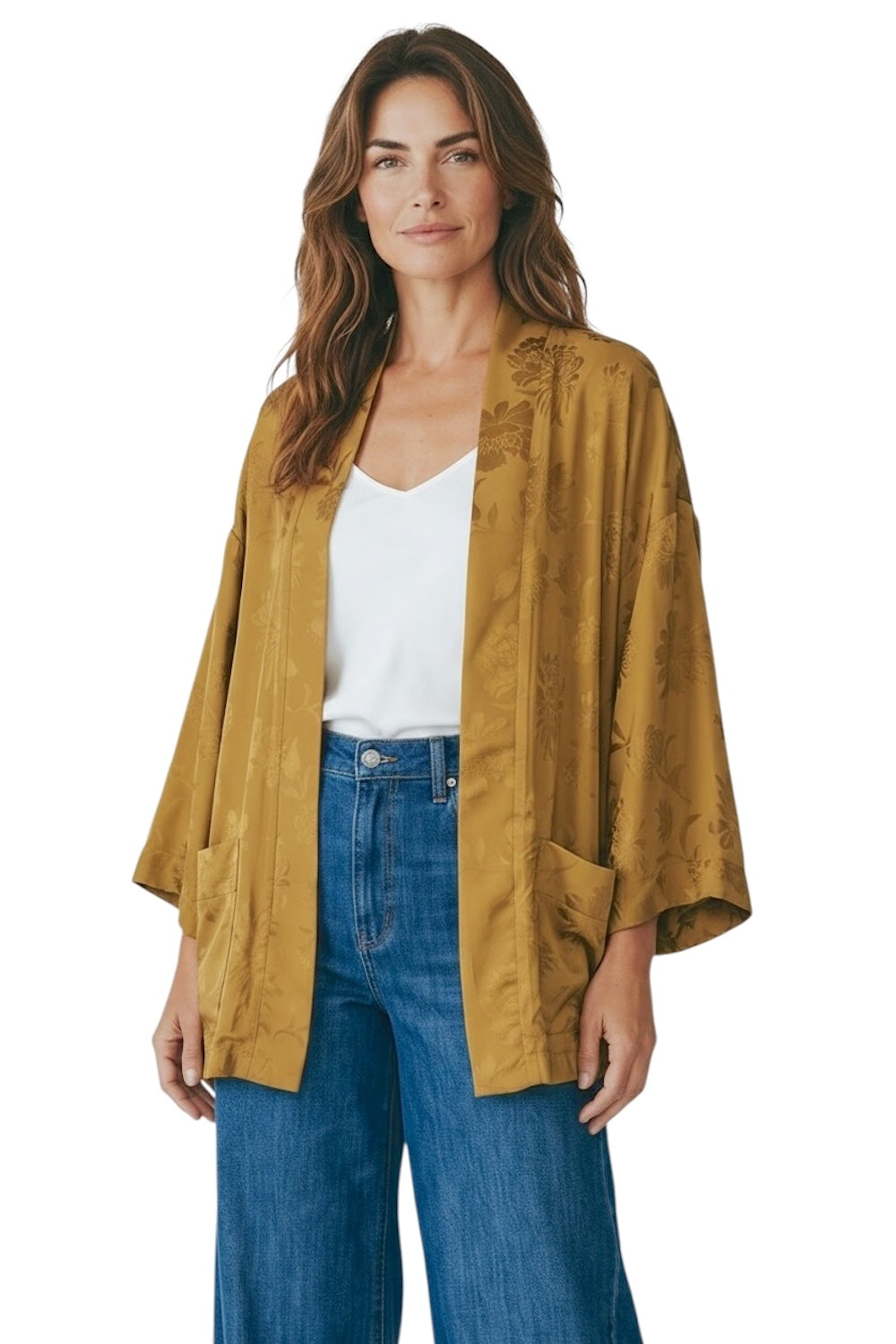 Dixie camel kimono jacket