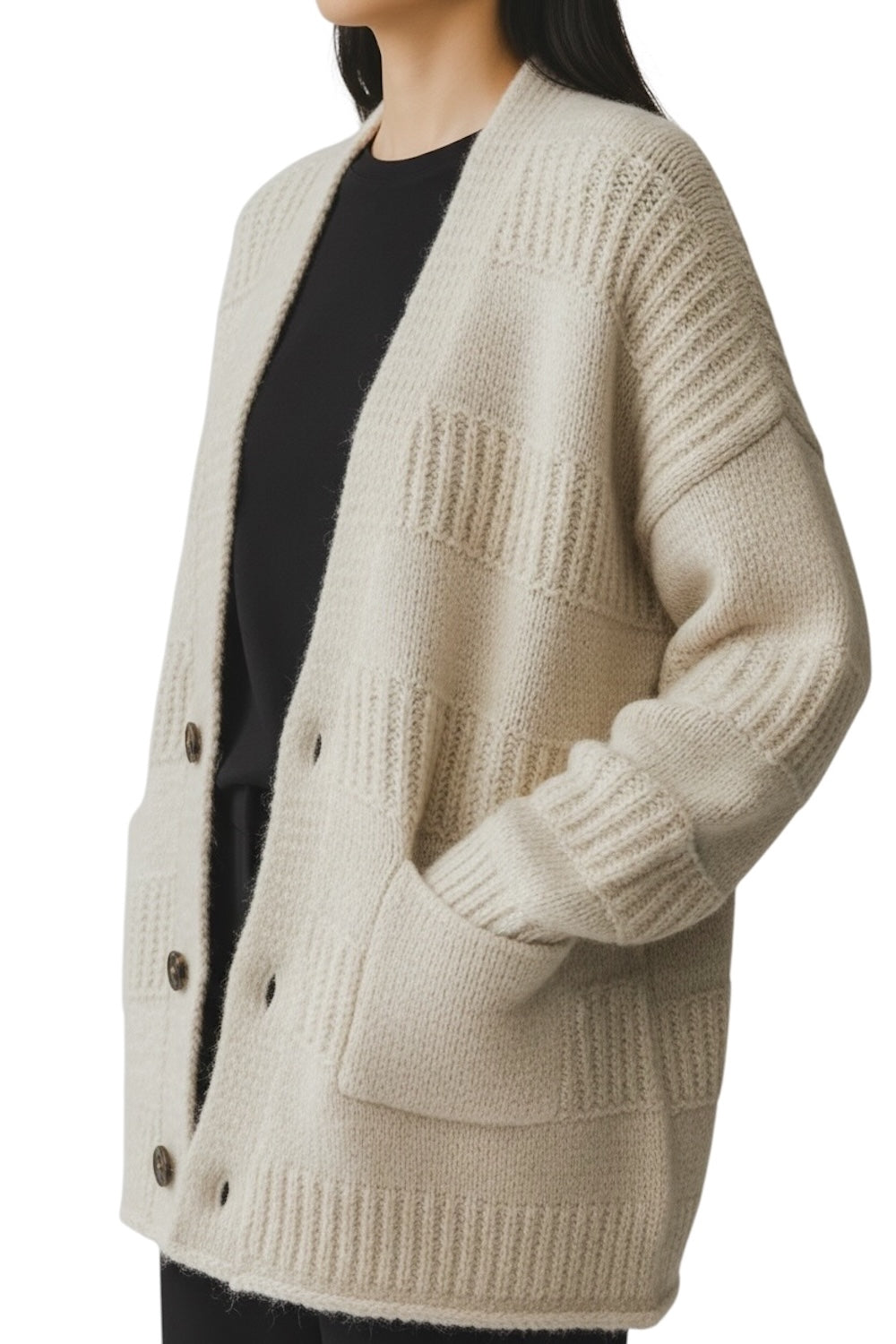 Susy Mix chalk cardigan