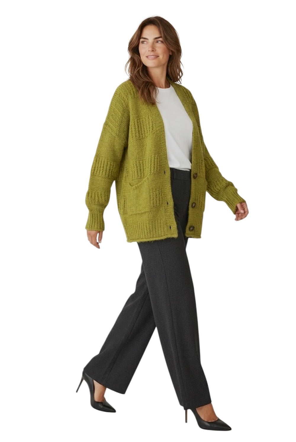 Susy Mix olive green cardigan