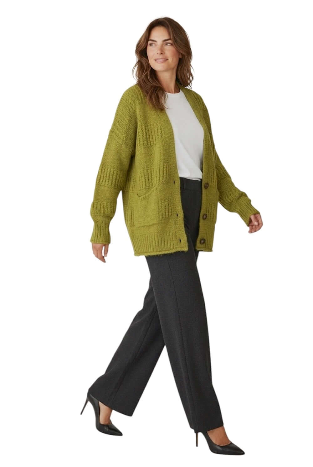 Susy Mix olive green cardigan