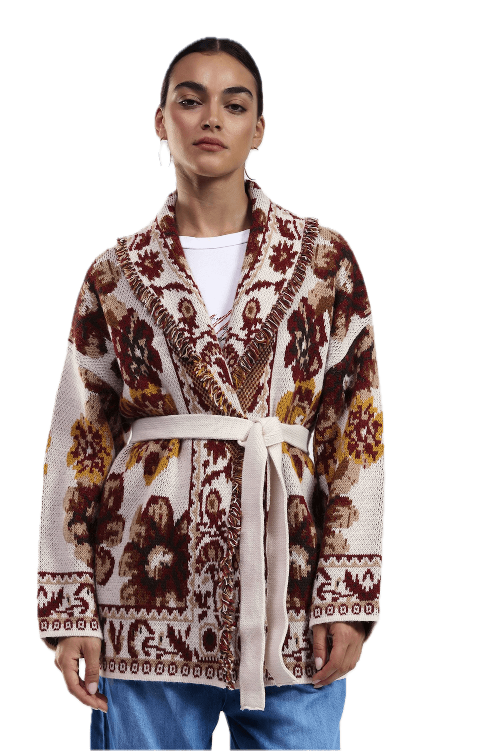 Dixie rust cardigan