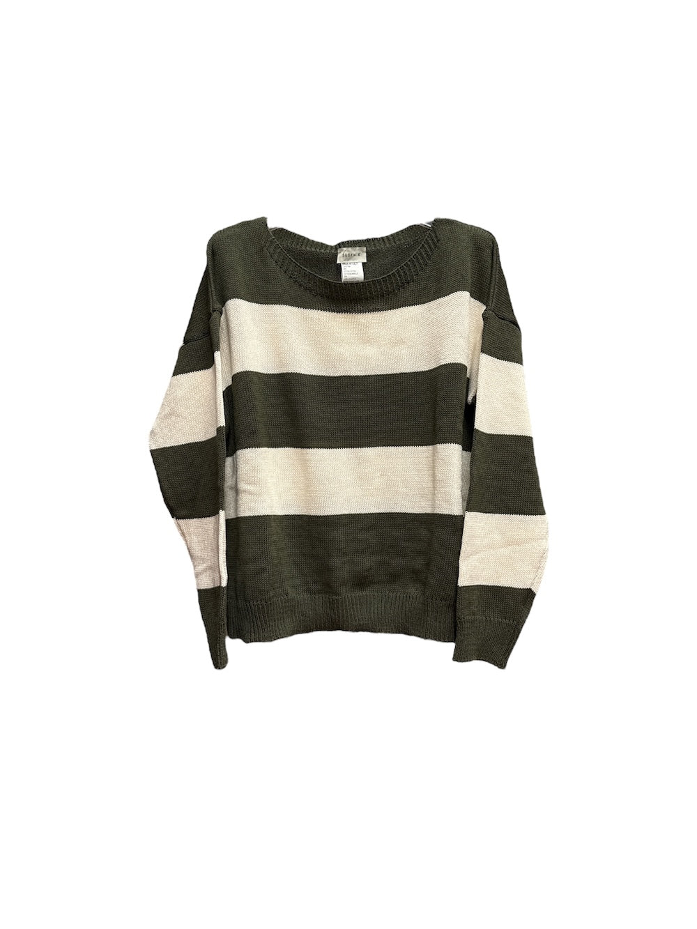 Susy Mix cream green striped pullover
