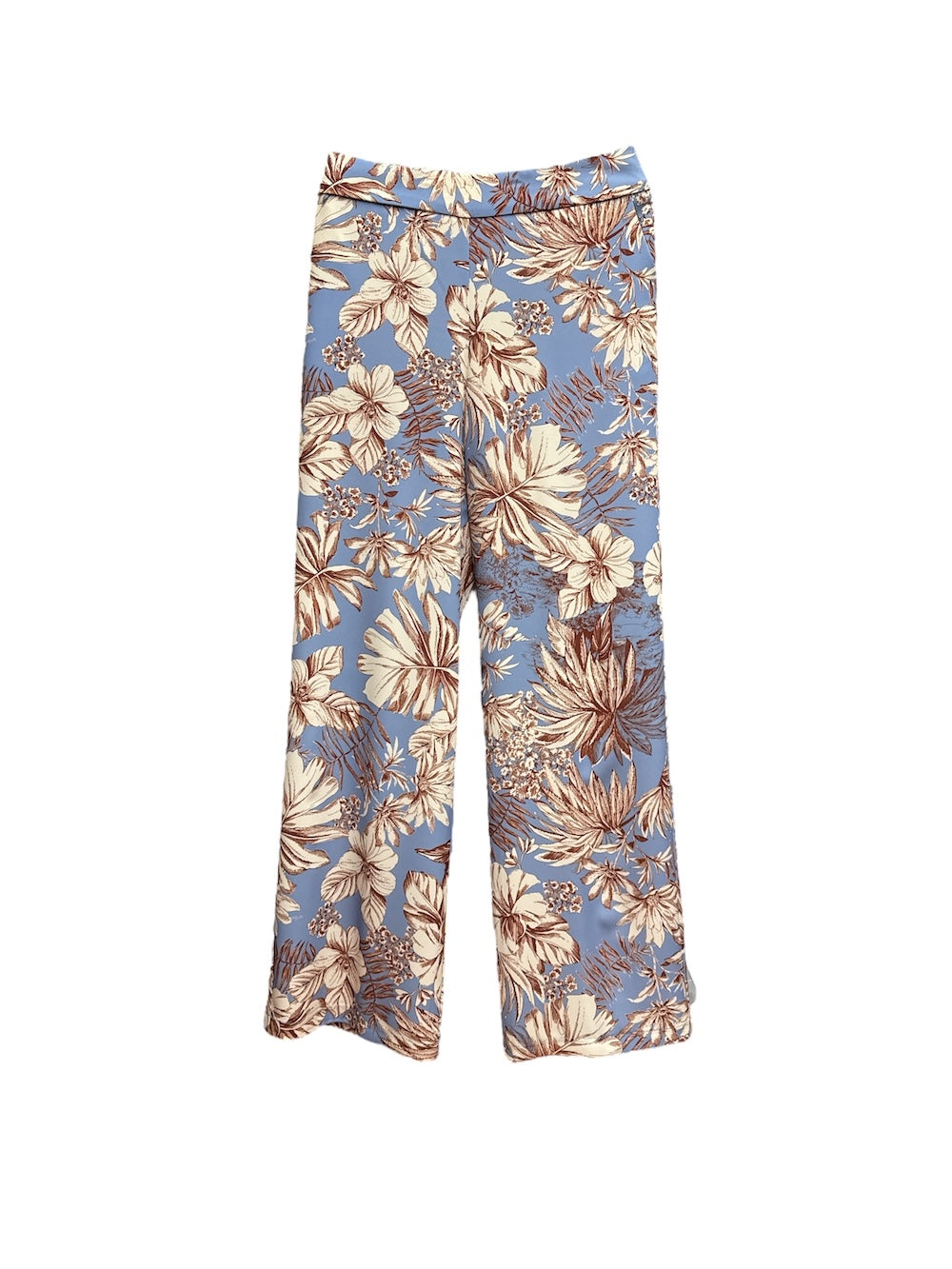 Pantaloni a fiori marroni Kontatto