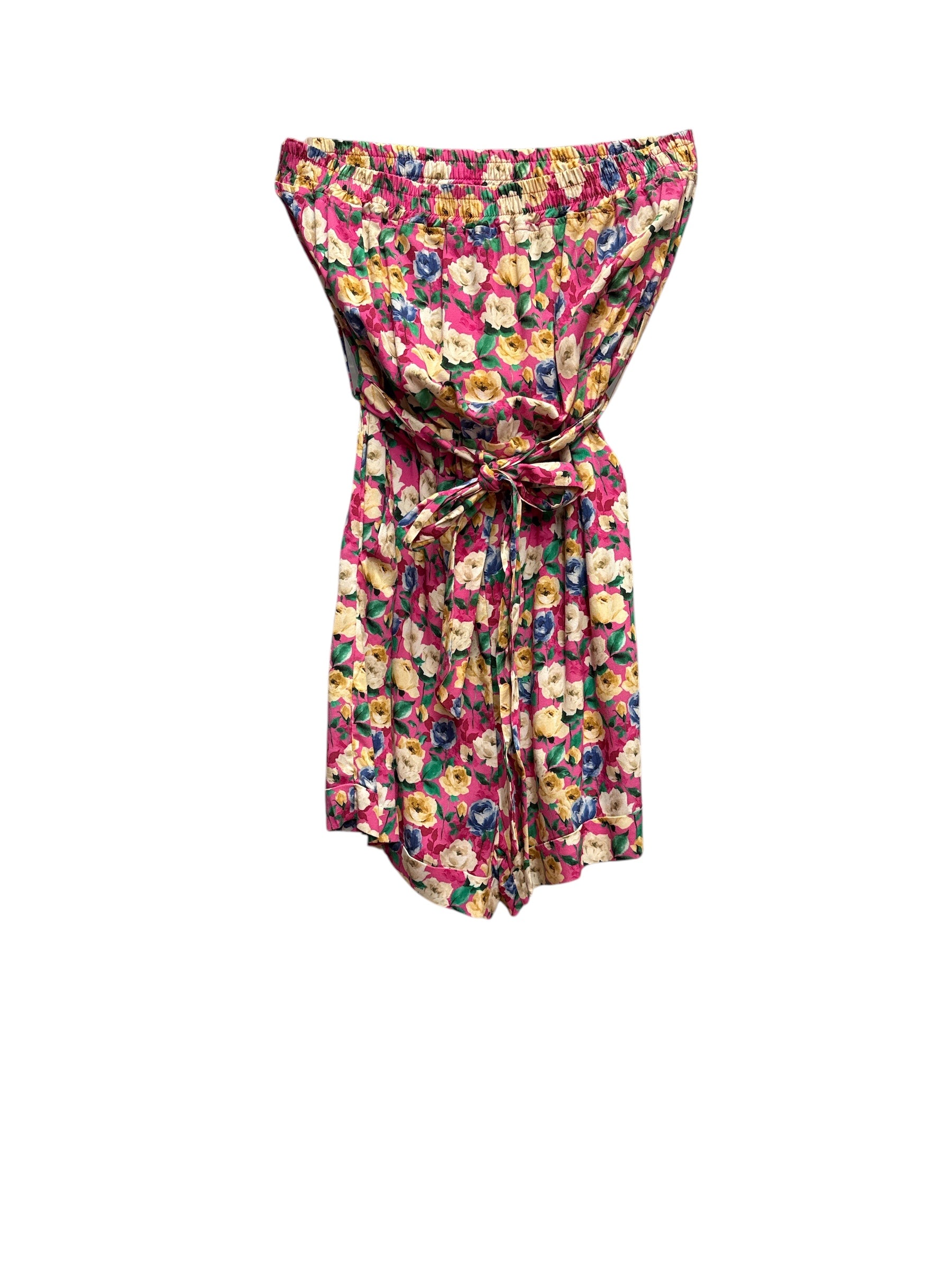 Kontatto flower fuchsia overalls