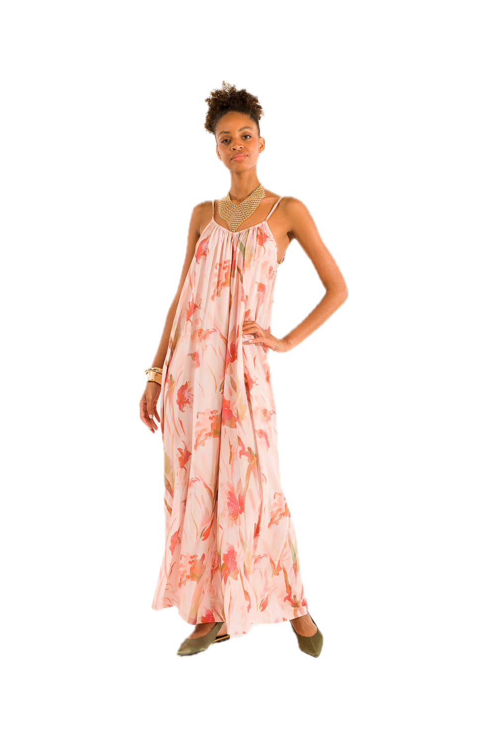 Kontatto pink lowers overalls