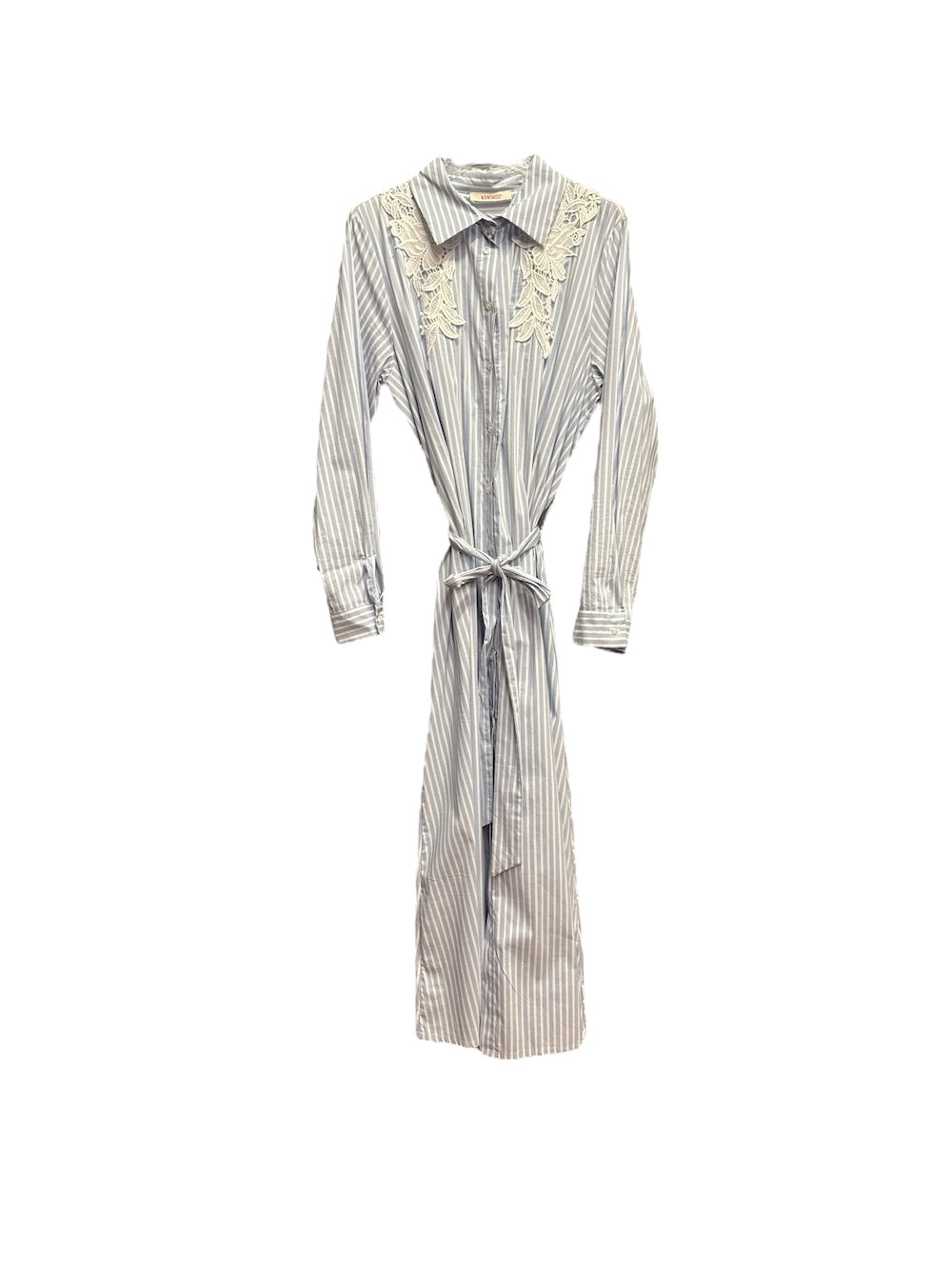 Kontatto oxford light blue chemisier dress