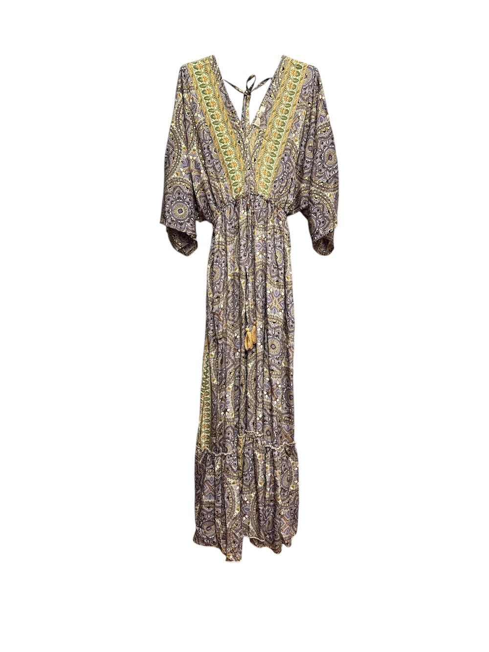 Hindi print lilac dress