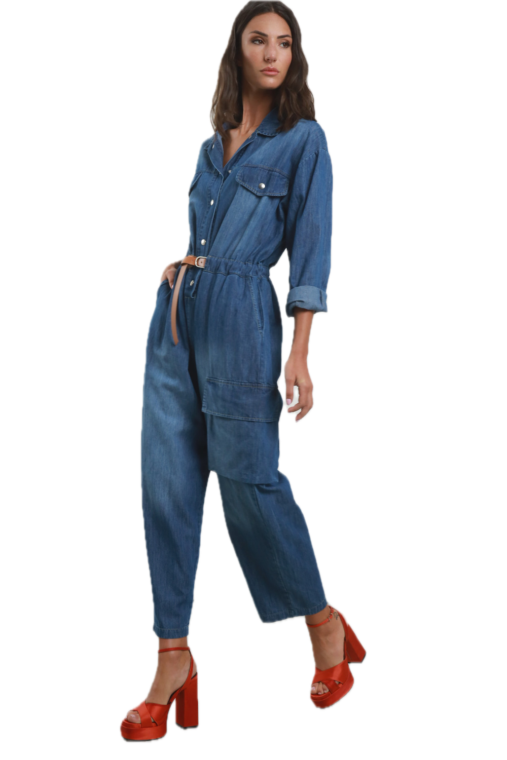 Susy Mix blaue Jeans-Latzhose