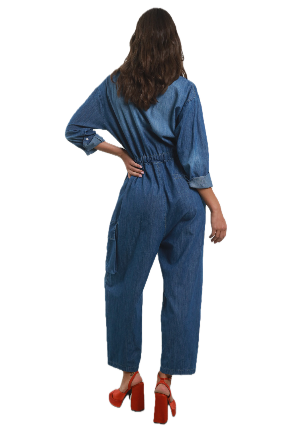 Susy Mix blaue Jeans-Latzhose