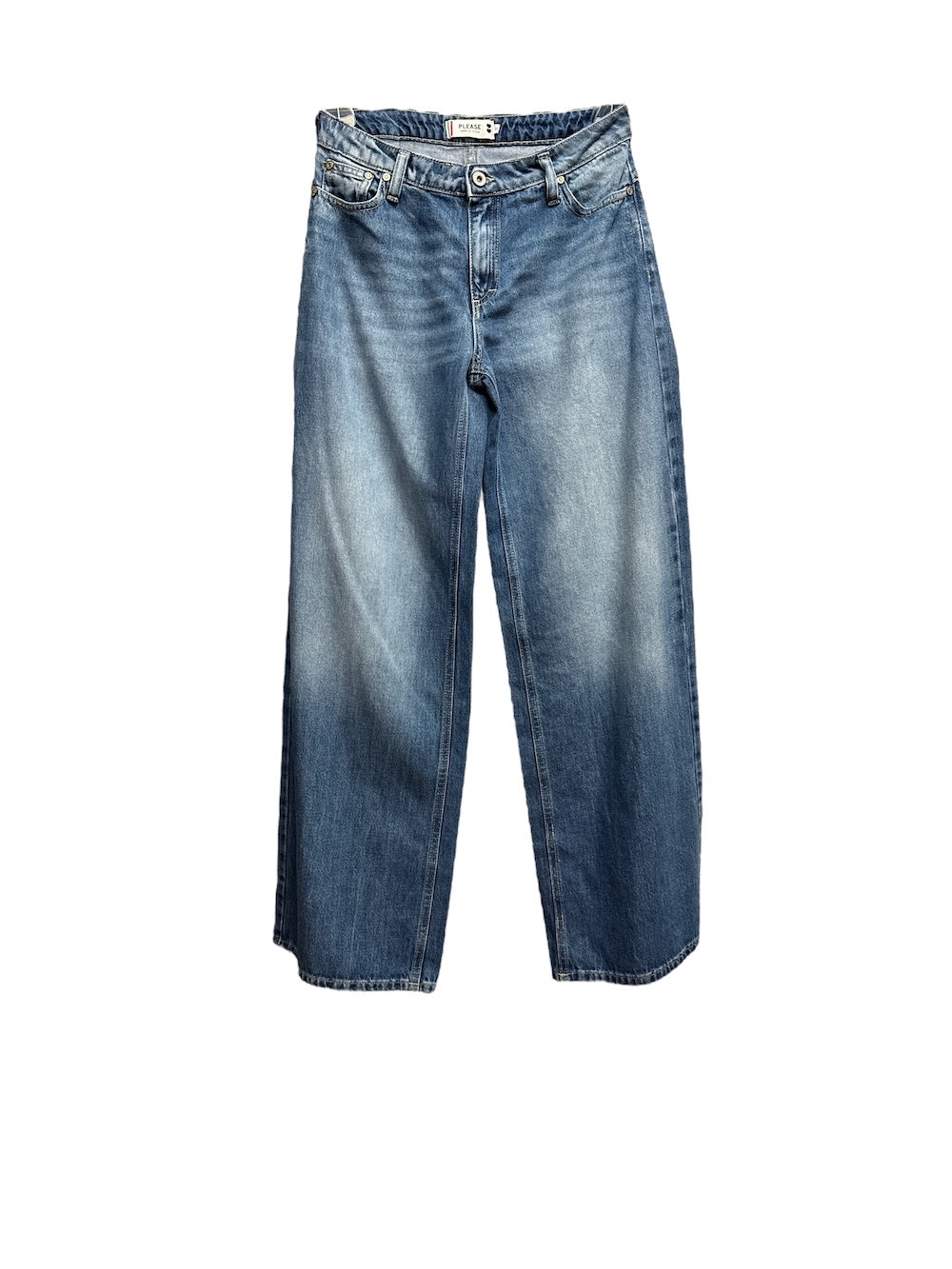 Per favore, jeans blu denim