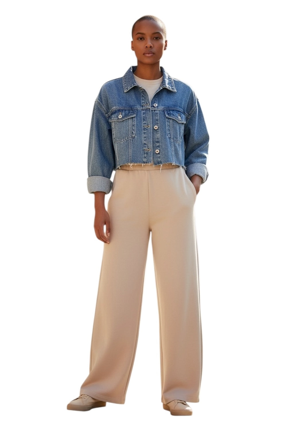 Le îls blue denim short jacket