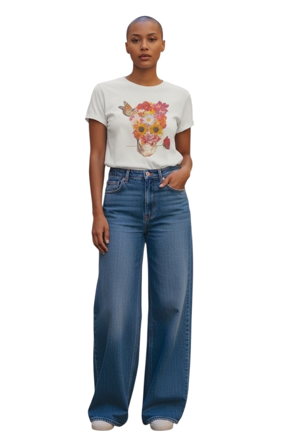 Chiaroscuro white organic t-shirt