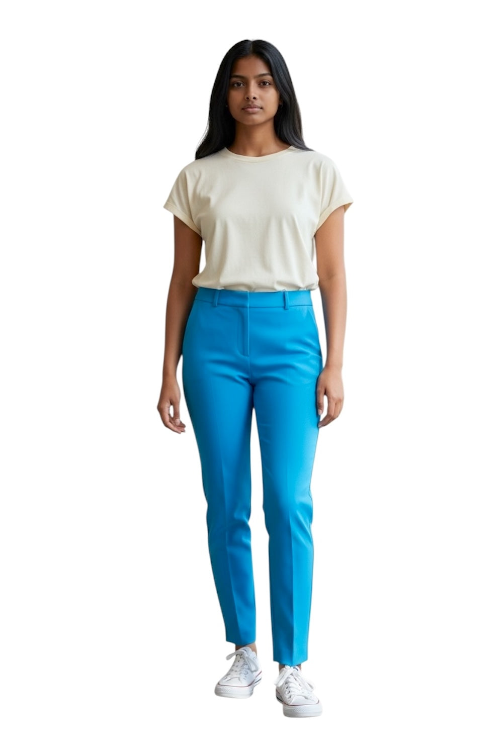 Pantaloni slim turchesi Maryley