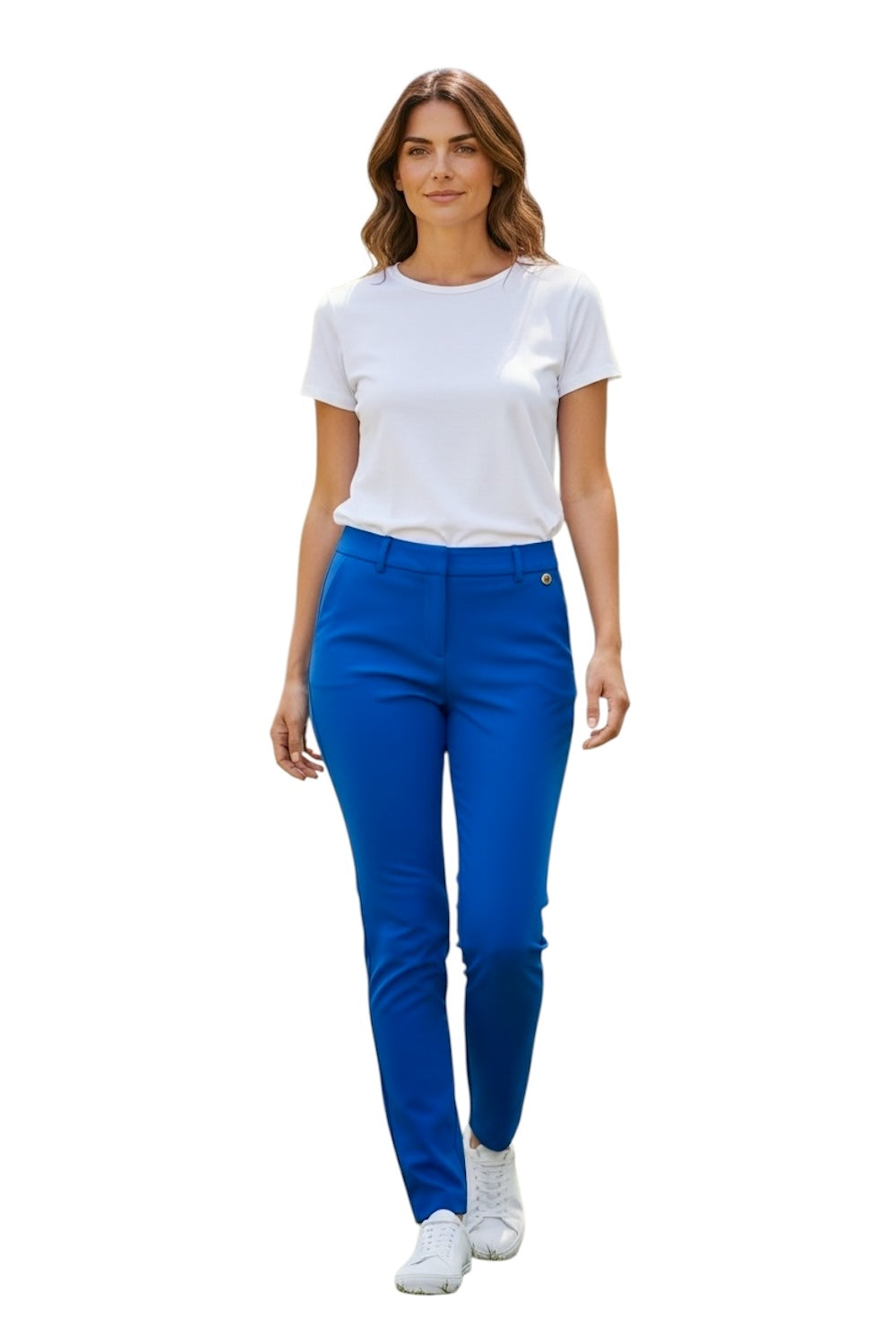 Maryley electric blue slim pants
