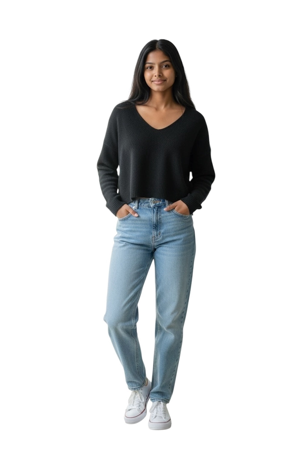 schwarzer Pullover von Kikisix