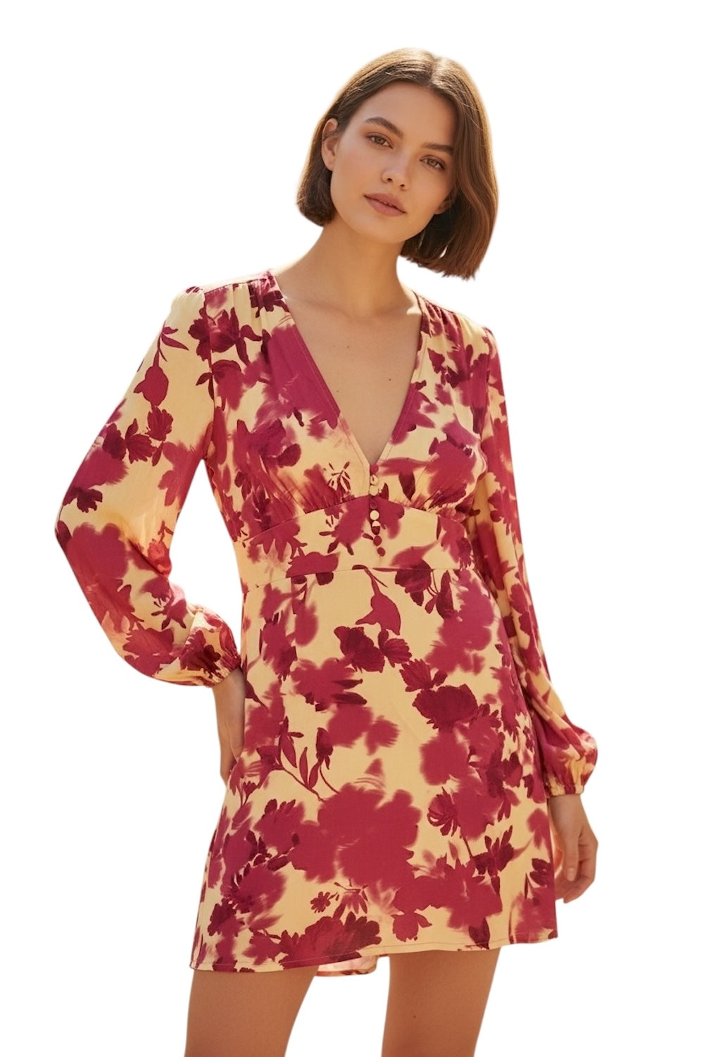 Kontatto multicolor red dress