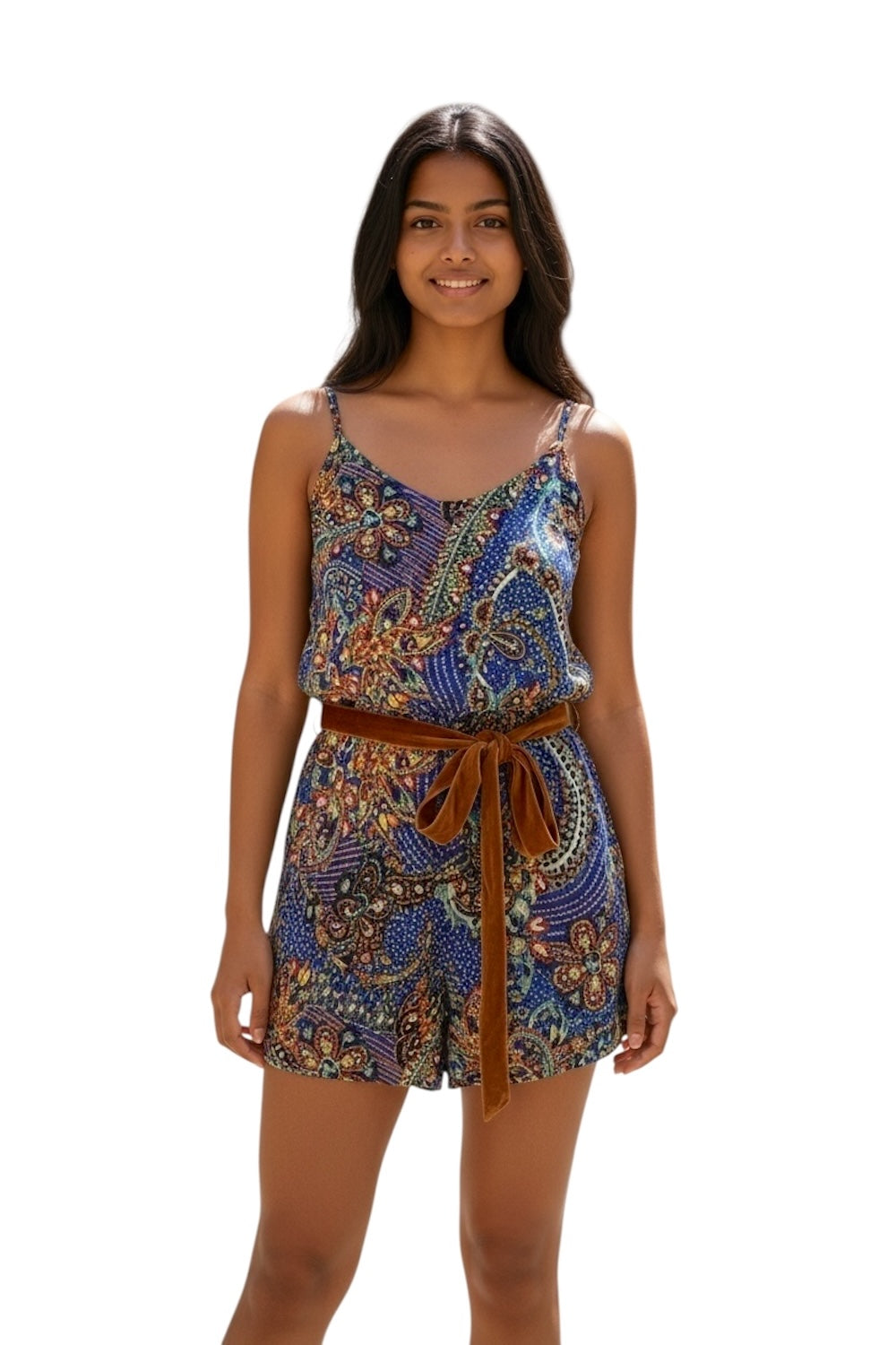 Salopette corta multicolore Dixie