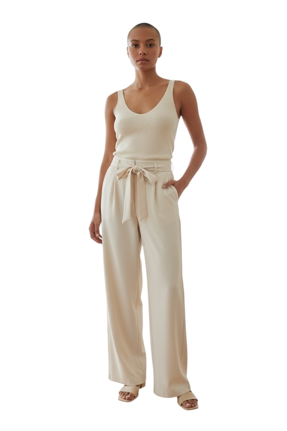 Saiph cremefarbene Hose