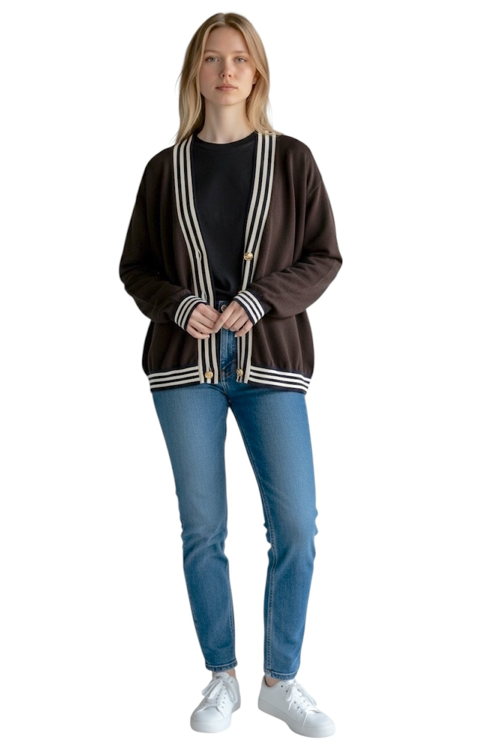 Vicolo brown cardigan