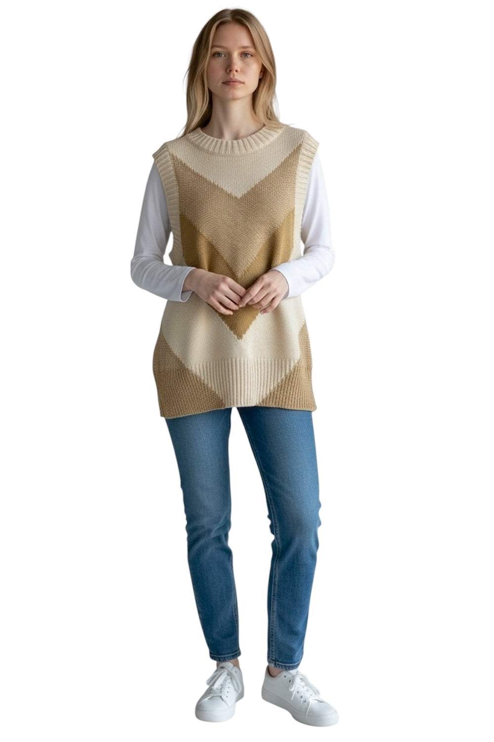 Kontatto cream gold vest