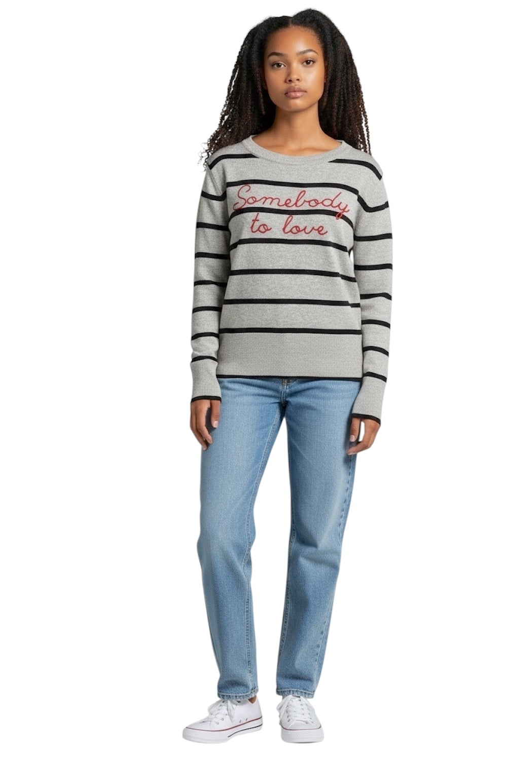 Kontatto grey black red pullover