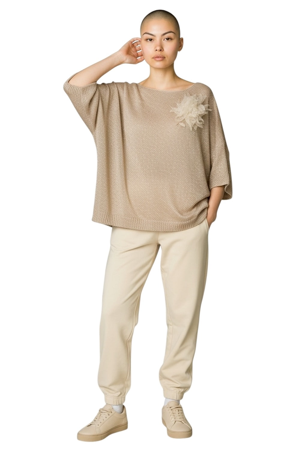 Kontatto light brown pullover