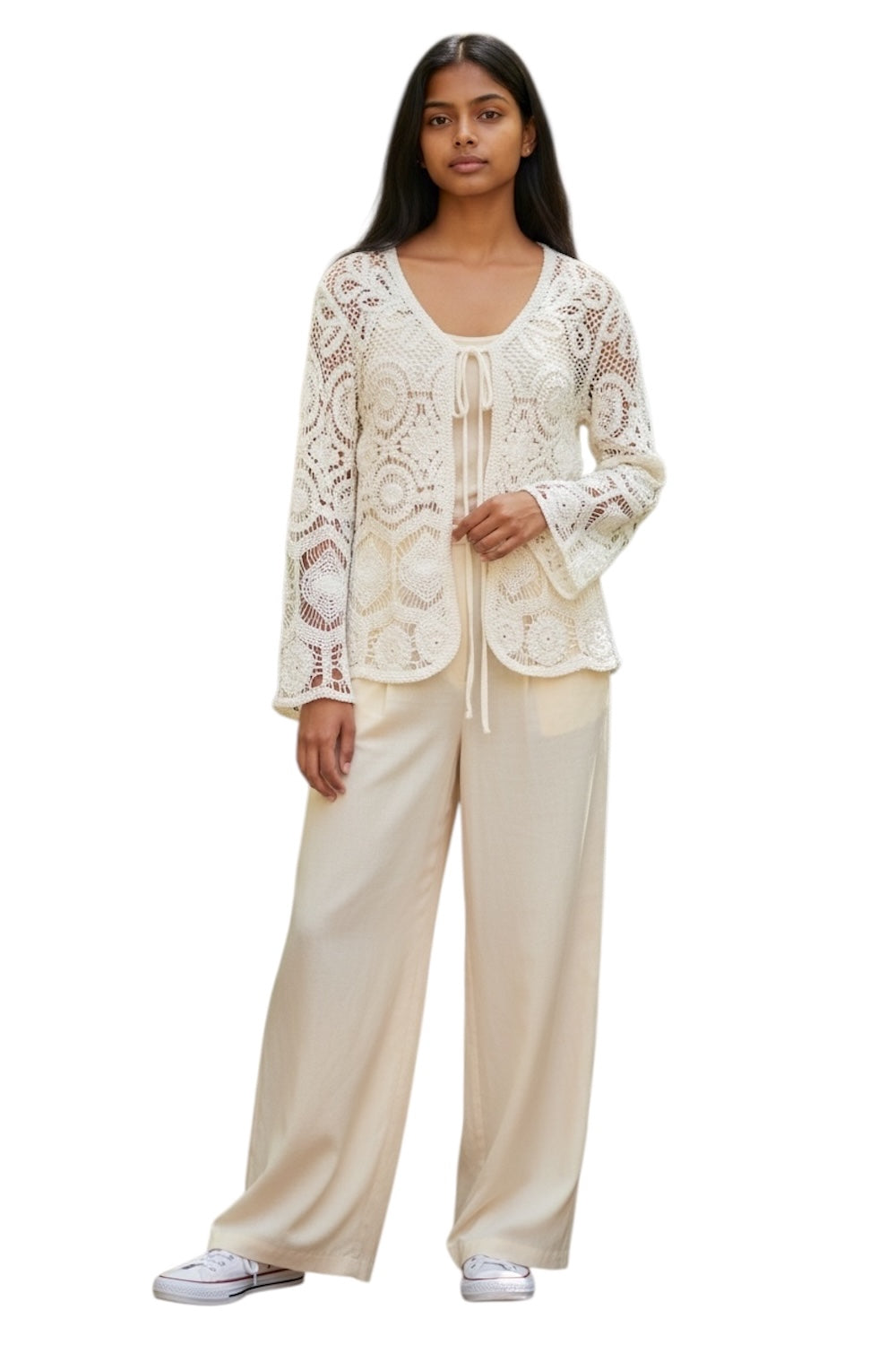 Le îls white cardigan