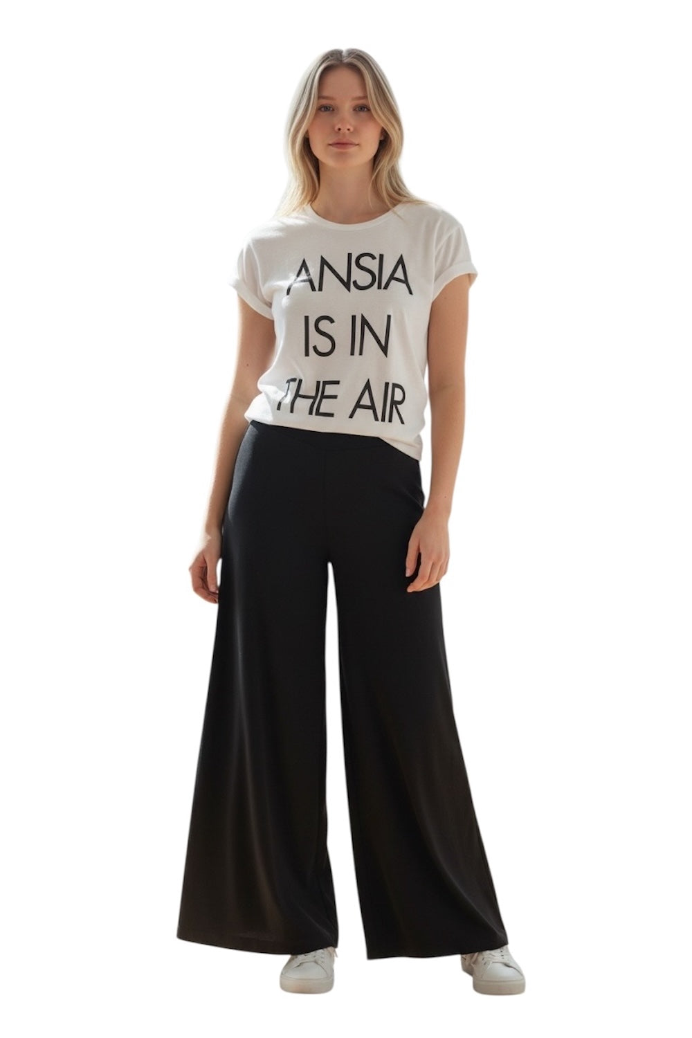 Maglietta bianca California Vintage ansia