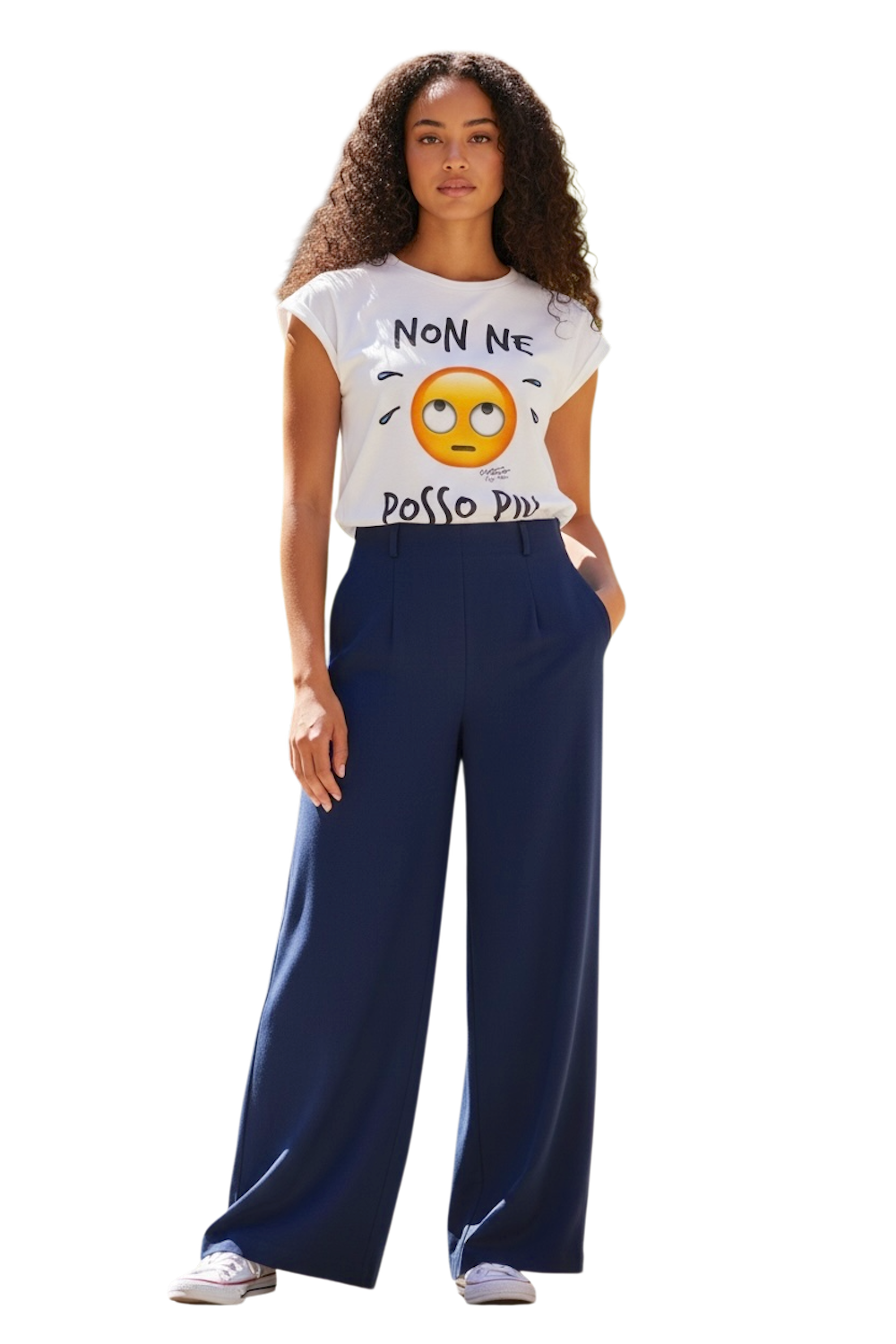 T-shirt California Vintage non ne posso più bianca