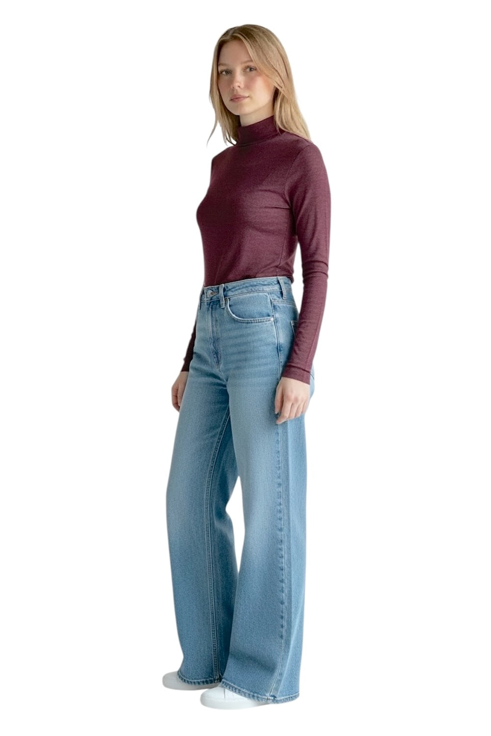 Le îls bordeaux cashmere t-shirt