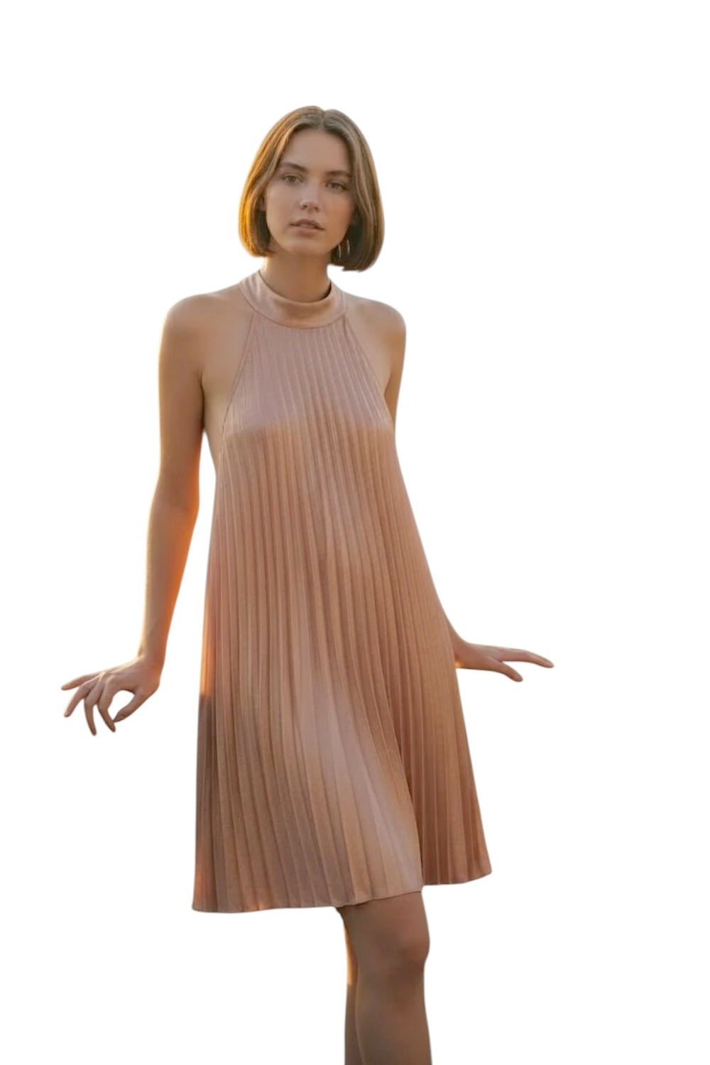 Vicolo light rosa short dress