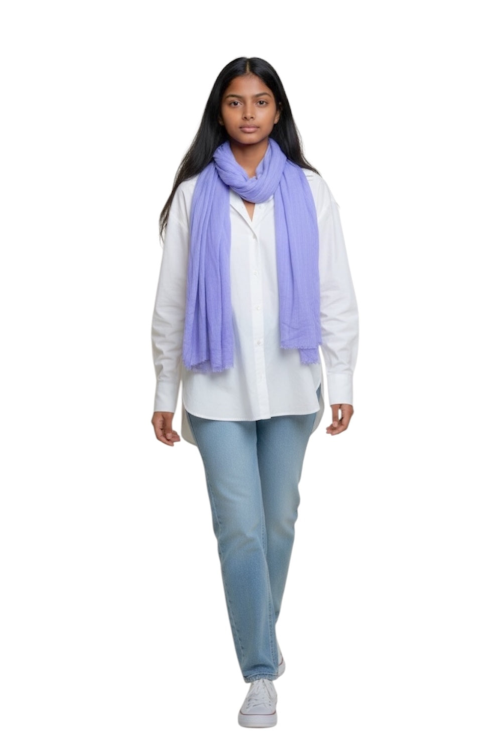 Susy Star lilac scarf
