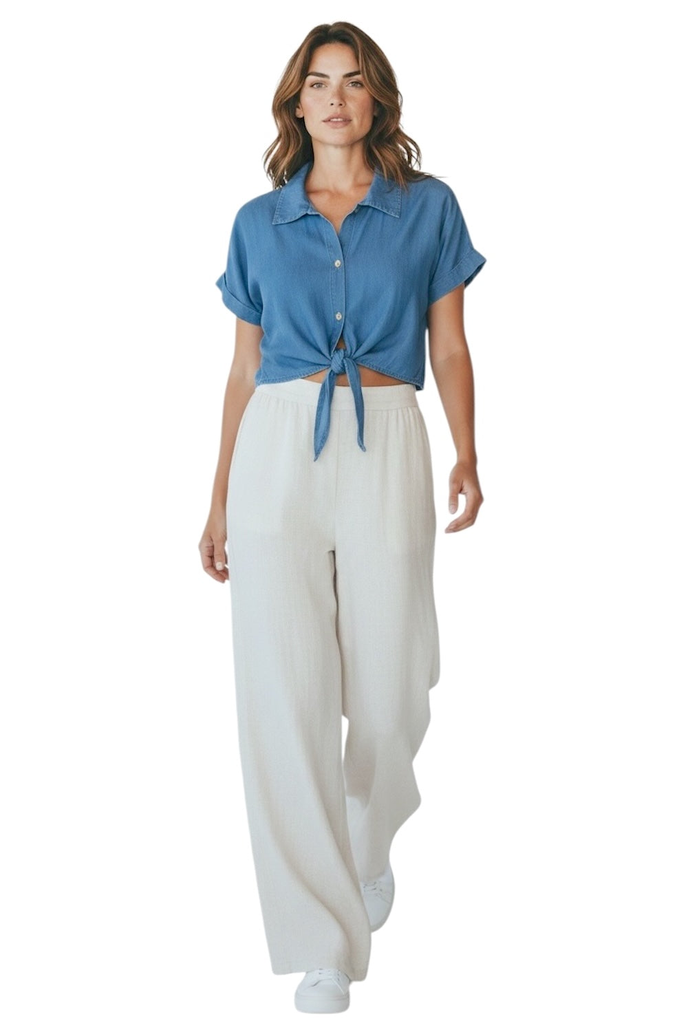 Le îls blue denim shirt