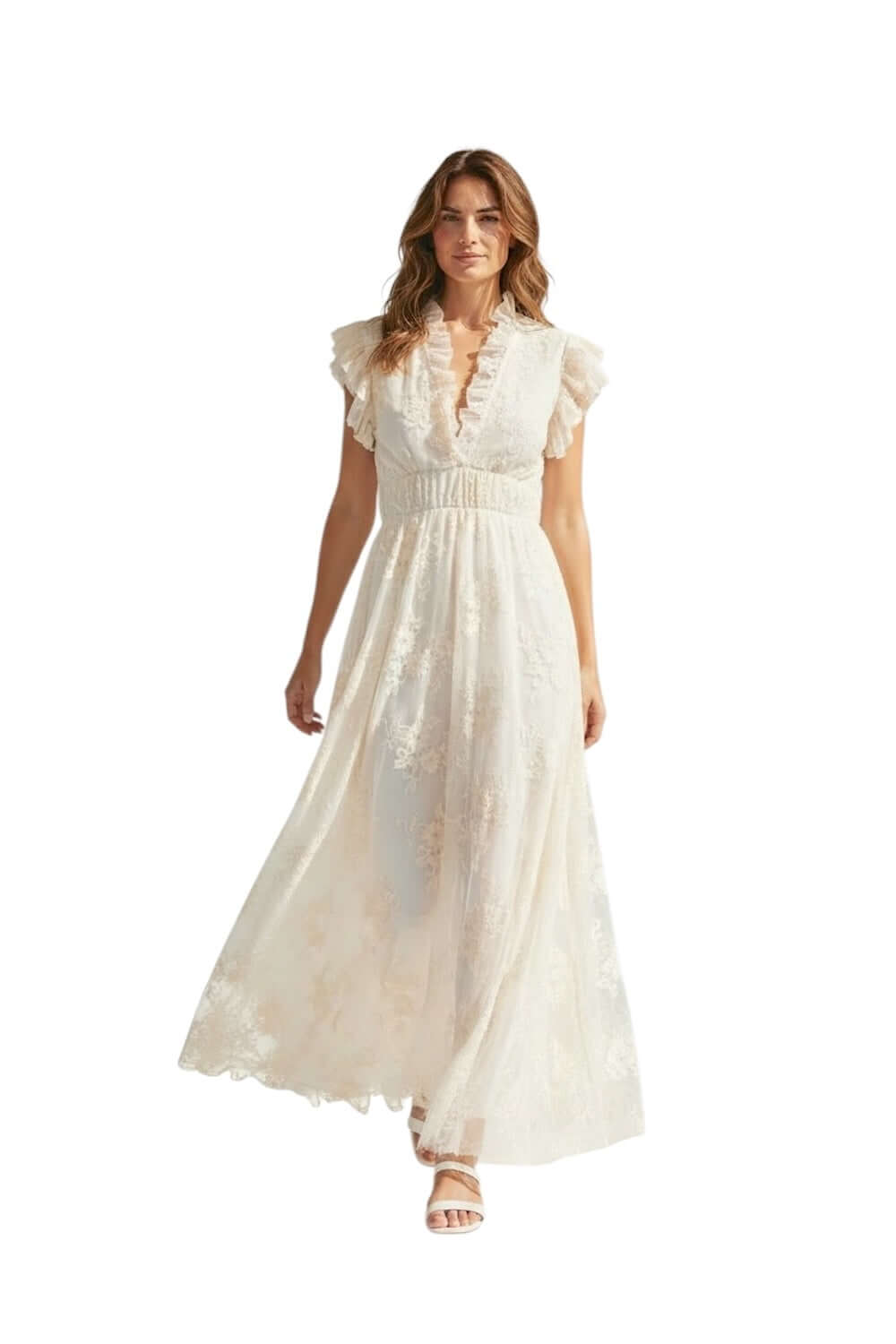 Saiph weißes Damaskuskleid